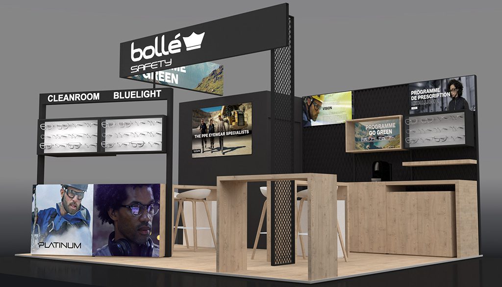 Bollé Safety - Reusable modular stand - 3D View